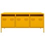 Mesa de centro acero laminado en frío amarillo 101,5x50x43,5 cm en Mesas de centro | Comprar online en Foru.es