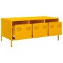 Mesa de centro acero laminado en frío amarillo 101,5x50x43,5 cm en Mesas de centro | Comprar online en Foru.es