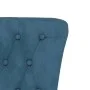 Sillón de respaldo alto con botones terciopelo azul de vidaXL, Sillas poltrona - Ref: Foro24-352463, Precio: 181,39 €, Descue...