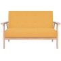 Juego de sofás de tela de 2 piezas color amarillo de vidaXL, Sofás - Ref: Foro24-274916, Precio: 314,02 €, Descuento: %