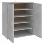 Mueble zapatero madera de ingeniería gris hormigón 60x35x70 cm de vidaXL, Zapateros y organizadores de calzado - Ref: Foro24-...