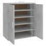 Mueble zapatero madera de ingeniería gris hormigón 60x35x70 cm de vidaXL, Zapateros y organizadores de calzado - Ref: Foro24-...