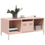 Mesa de centro acero laminado en frío rosa 101,5x50x43,5 cm en Mesas de centro | Comprar online en Foru.es