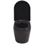 Inodoro de pared con cisterna oculta cerámica negro de vidaXL, Baños - Ref: Foro24-274670, Precio: 389,96 €, Descuento: %