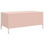 Mesa de centro acero laminado en frío rosa 101,5x50x43,5 cm en Mesas de centro | Comprar online en Foru.es