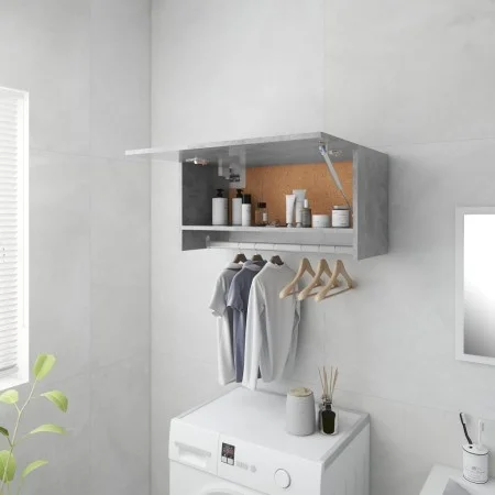 Armario de madera contrachapada gris hormigón 70x32,5x35 cm de vidaXL, Armarios roperos - Ref: Foro24-808246, Precio: 42,53 €...