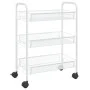 Carrito de cocina 3 niveles hierro blanco 46x26x64 cm de vidaXL, Carros de cocina y comedor - Ref: Foro24-336323, Precio: 43,...