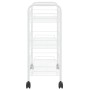 Carrito de cocina 3 niveles hierro blanco 46x26x64 cm de vidaXL, Carros de cocina y comedor - Ref: Foro24-336323, Precio: 44,...