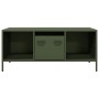 Mesa de centro acero laminado frío verde oliva 101,5x50x43,5 cm en Mesas de centro | Comprar online en Foru.es