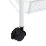 Carrito de cocina 3 niveles hierro blanco 46x26x64 cm de vidaXL, Carros de cocina y comedor - Ref: Foro24-336323, Precio: 44,...