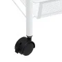 Carrito de cocina 3 niveles hierro blanco 46x26x64 cm de vidaXL, Carros de cocina y comedor - Ref: Foro24-336323, Precio: 43,...