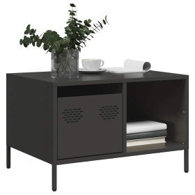 Mesa de centro acero laminado en frío negro 68,5x50x43,5 cm en Mesas de centro | Comprar online en Foru.es