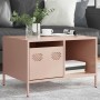 Mesa de centro acero laminado en frío rosa 68,5x50x43,5 cm en Mesas de centro | Comprar online en Foru.es