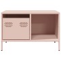 Mesa de centro acero laminado en frío rosa 68,5x50x43,5 cm en Mesas de centro | Comprar online en Foru.es