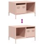 Mesa de centro acero laminado en frío rosa 68,5x50x43,5 cm en Mesas de centro | Comprar online en Foru.es