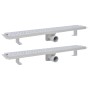 Desagüe ducha lineal 2 pzs burbuja 730x140 mm acero inoxidable de vidaXL, Desagües - Ref: Foro24-275967, Precio: 91,09 €, Des...