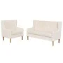 Set of 2-piece cream white fabric sofas by vidaXL, Sofas - Ref: Foro24-274928, Price: 576,63 €, Discount: %