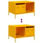 Mesa de centro acero laminado en frío amarillo 68,5x50x43,5 cm en Mesas de centro | Comprar online en Foru.es