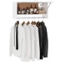 Armario de madera contrachapada blanco 70x32,5x35 cm de vidaXL, Armarios roperos - Ref: Foro24-808242, Precio: 39,82 €, Descu...