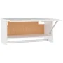 Armario de madera contrachapada blanco 70x32,5x35 cm de vidaXL, Armarios roperos - Ref: Foro24-808242, Precio: 36,20 €, Descu...