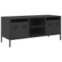 Mueble para TV acero laminado en frío negro 101,5x39x43,5 cm en Muebles TV | Comprar online en Foru.es