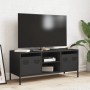 Mueble para TV acero laminado en frío negro 101,5x39x43,5 cm en Muebles TV | Comprar online en Foru.es