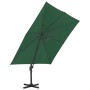 Sombrilla de jardín con base portátil verde de vidaXL, Sombrillas - Ref: Foro24-276345, Precio: 383,27 €, Descuento: %