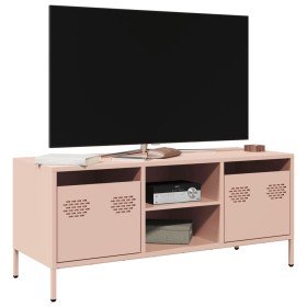 Mueble para TV acero laminado en frío rosa 101,5x39x43,5 cm en Muebles TV | Comprar online en Foru.es