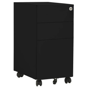Armario archivador móvil acero negro 30x45x59 cm de vidaXL, Armarios archivadores - Ref: Foro24-335984, Precio: 134,20 €, Des...