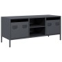 Mueble de TV acero laminado en frío antracita 101,5x39x43,5 cm en Muebles TV | Comprar online en Foru.es