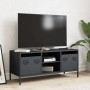 Mueble de TV acero laminado en frío antracita 101,5x39x43,5 cm en Muebles TV | Comprar online en Foru.es