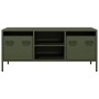 Mueble TV acero laminado en frío verde oliva 101,5x39x43,5 cm en Muebles TV | Comprar online en Foru.es