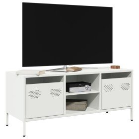Mueble para TV acero laminado en frío blanco 101,5x39x43,5 cm en Muebles TV | Comprar online en Foru.es