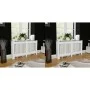 Cubiertas para radiador 2 unidades MDF blanco 152 cm de vidaXL, Accesorios para radiadores de calefacción - Ref: Foro24-27600...