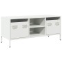 Mueble para TV acero laminado en frío blanco 101,5x39x43,5 cm en Muebles TV | Comprar online en Foru.es
