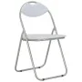 Sillas de comedor plegables 4 unidades cuero sintético blanco de vidaXL, Sillas de comedor - Ref: Foro24-278595, Precio: 130,...