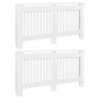 Cubiertas para radiador 2 unidades MDF blanco 152 cm de vidaXL, Accesorios para radiadores de calefacción - Ref: Foro24-27600...