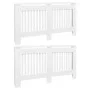 Cubiertas para radiador 2 unidades MDF blanco 152 cm de vidaXL, Accesorios para radiadores de calefacción - Ref: Foro24-27600...