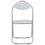 Sillas de comedor plegables 4 unidades cuero sintético blanco de vidaXL, Sillas de comedor - Ref: Foro24-278595, Precio: 130,...
