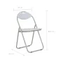 Sillas de comedor plegables 4 unidades cuero sintético blanco de vidaXL, Sillas de comedor - Ref: Foro24-278595, Precio: 130,...