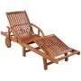 Sun loungers 2 units and solid acacia wood table by vidaXL, Loungers - Ref: Foro24-274662, Price: 396,19 €, Discount: %