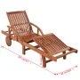 Sun loungers 2 units and solid acacia wood table by vidaXL, Loungers - Ref: Foro24-274662, Price: 396,19 €, Discount: %