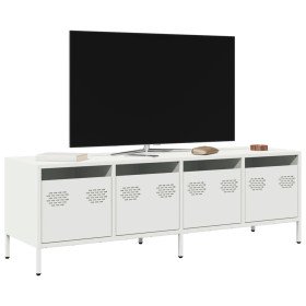 Mueble para TV acero laminado en frío blanco 135x39x43,5 cm en Muebles TV | Comprar online en Foru.es