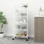 Carrito de cocina 5 niveles hierro blanco 46x26x105 cm de vidaXL, Carros de cocina y comedor - Ref: Foro24-336329, Precio: 62...