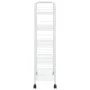Carrito de cocina 5 niveles hierro blanco 46x26x105 cm de vidaXL, Carros de cocina y comedor - Ref: Foro24-336329, Precio: 62...
