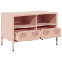 Mueble para TV acero laminado en frío rosa 68x39x43,5 cm en Muebles TV | Comprar online en Foru.es