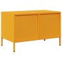 Mueble TV acero laminado en frío amarillo mostaza 68x39x43,5 cm en Muebles TV | Comprar online en Foru.es
