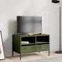 Mueble para TV acero laminado en frío verde oliva 68x39x43,5 cm en Muebles TV | Comprar online en Foru.es