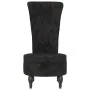Sillón de respaldo alto con botones terciopelo negro de vidaXL, Sillas poltrona - Ref: Foro24-352468, Precio: 165,47 €, Descu...