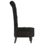 Sillón de respaldo alto con botones terciopelo negro de vidaXL, Sillas poltrona - Ref: Foro24-352468, Precio: 165,47 €, Descu...